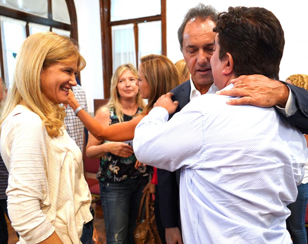 Scioli, Magario, Espinoza y Alvarez Rodríguez en La Matanza