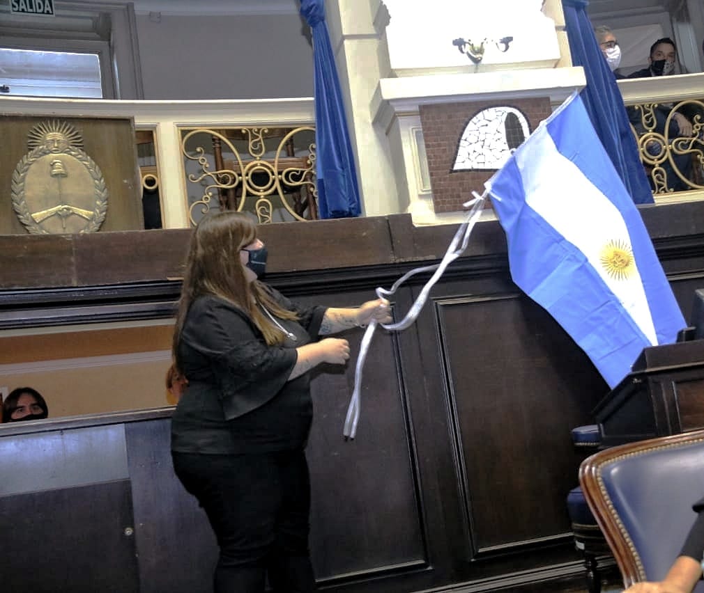 pañuelo en recinto diputados