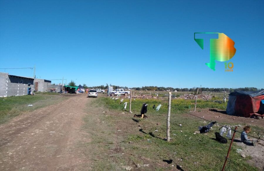 Toma de tierras en el barrio Luordes de Olavarría