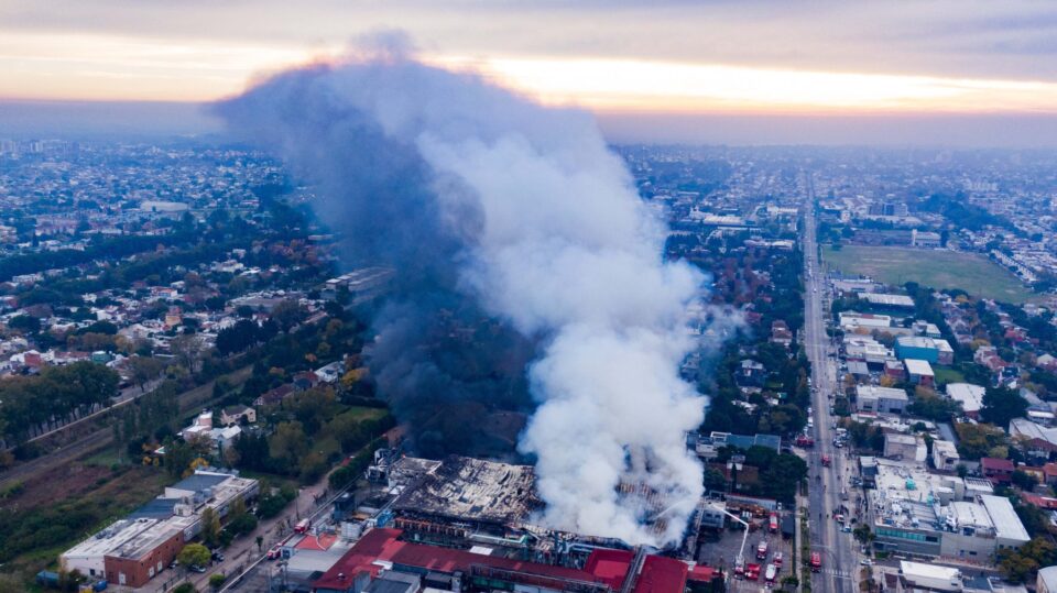 incendio en la planta de Bimbo de San Fernando