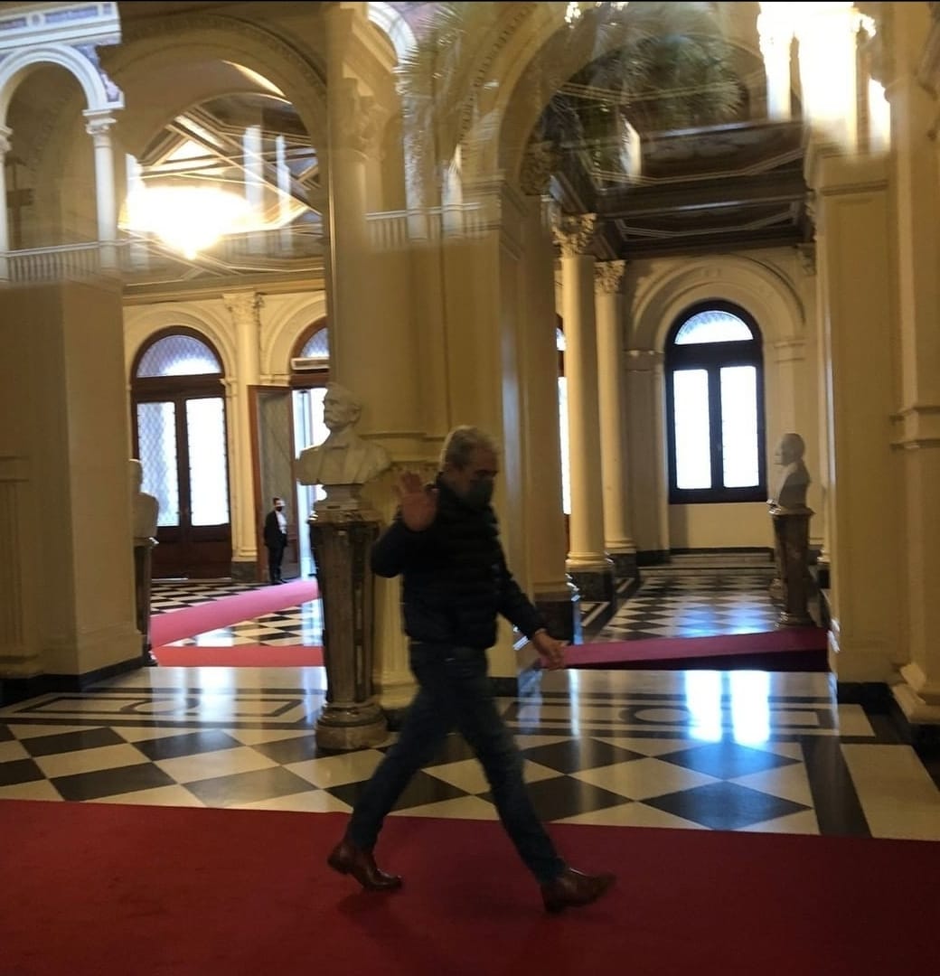 Anibal Fernández en Casa Rosada