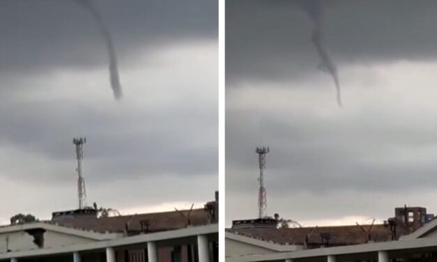 Florencio Varela: en el cielo se formó una nube embudo y los vecinos se aterraron por un posible tornado