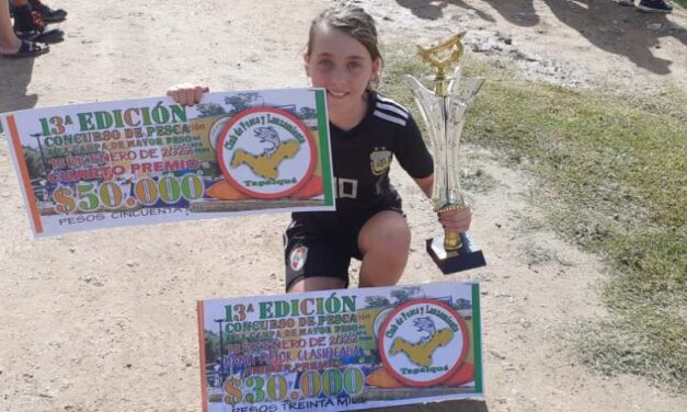 Una nena de 11 años pescó una carpa de 4 kilos y ganó 80 mil pesos