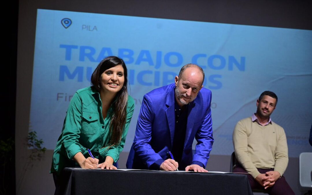 Insaurralde y Vilar firmaron convenios ambientales con distritos de la quinta sección