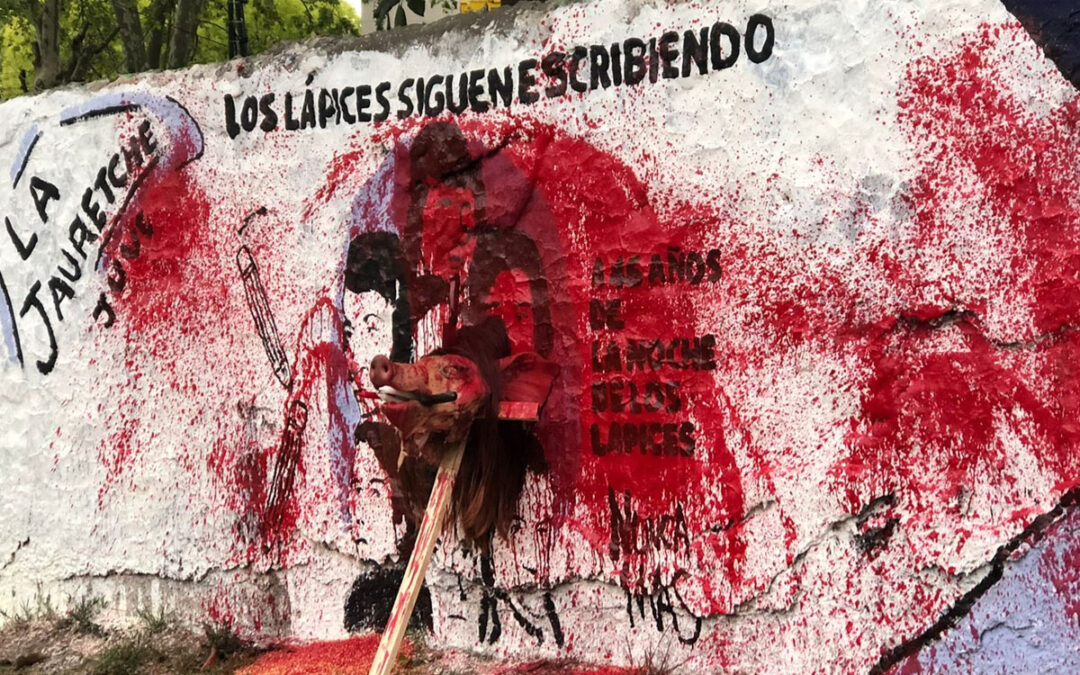 Ataque y vandalismo: dejaron un grave mensaje en un mural de La Noche de los Lápices en Quilmes