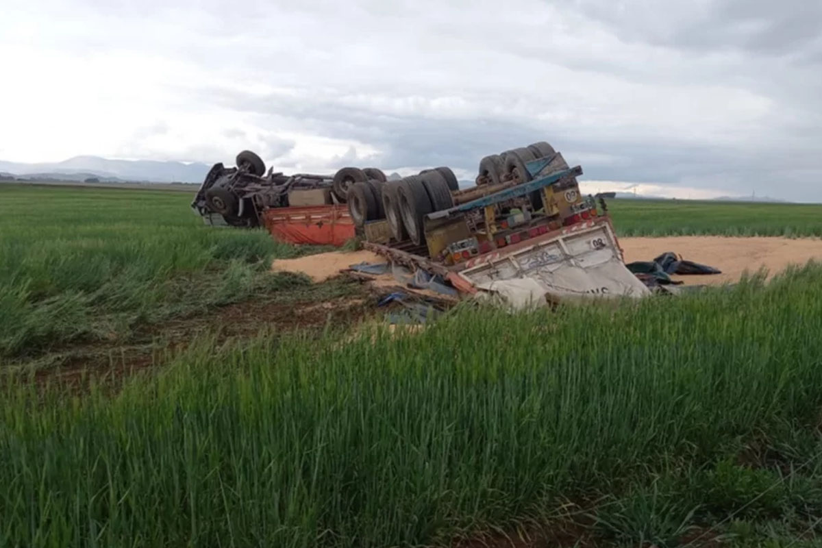 Camionero perdió la vida