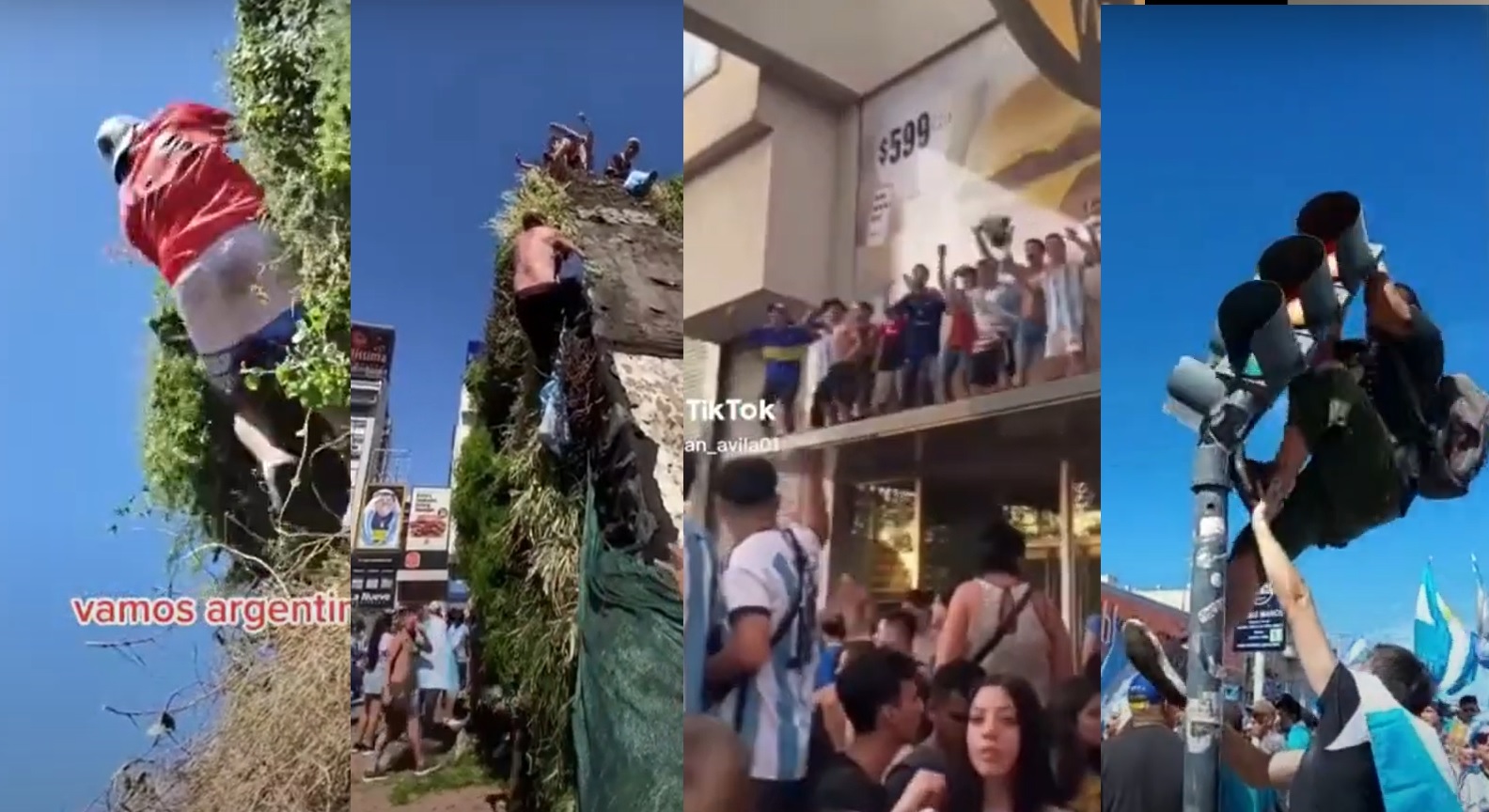 caídas festejos mundial
