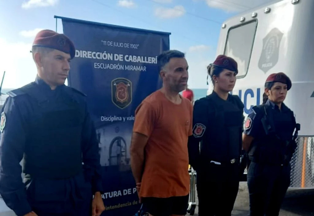 El presunto femicida Sebastián Cecchetto fue detenido en Miramar