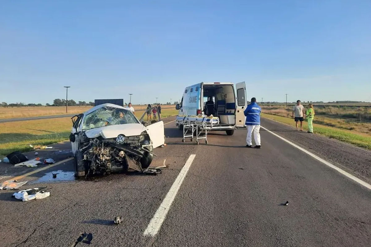 Tragedia vial en Ruta 2