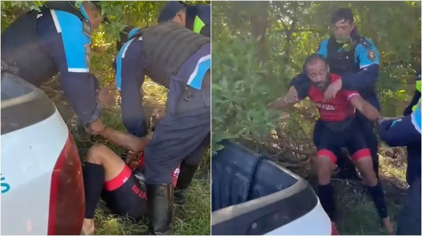 ciclista detenido en Ruta 11