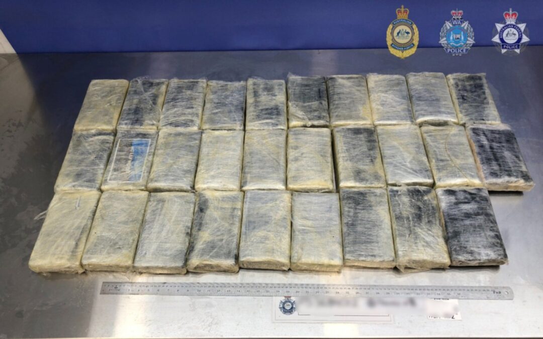 800 kilos de cocaína fueron secuestrados en Australia en un barco que salió de Santa Fé y pasó por La Plata
