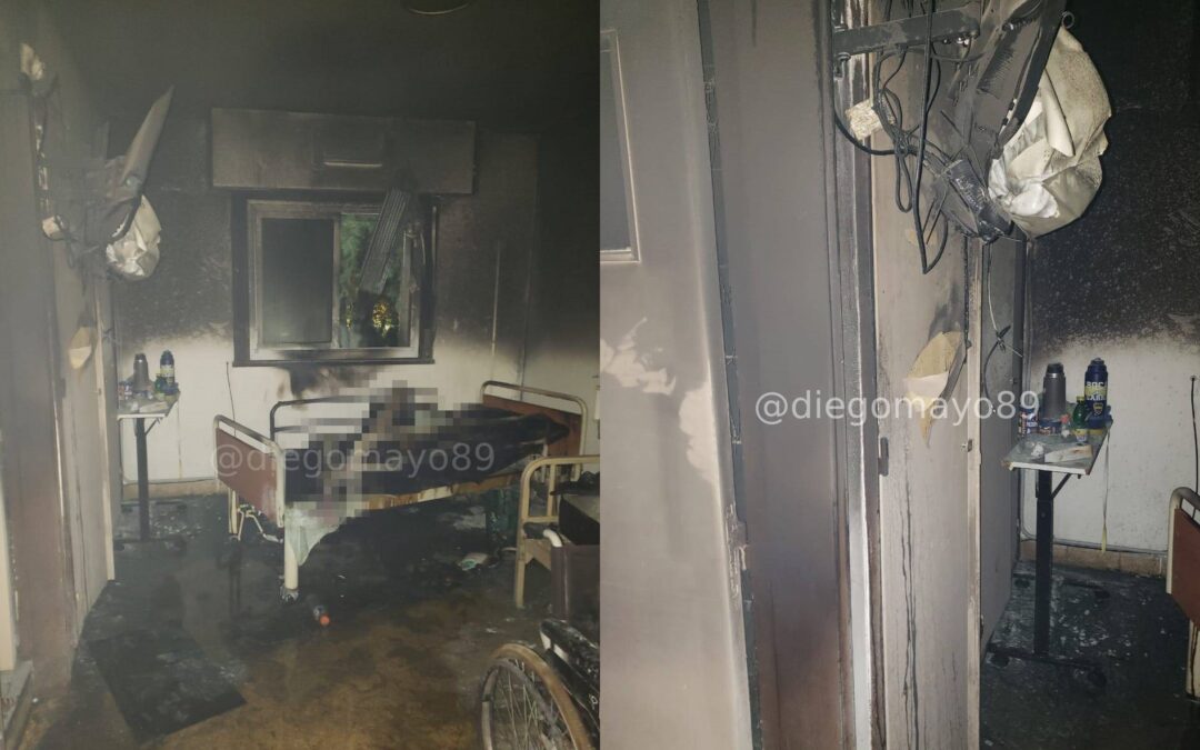 Enfermo terminal murió al incendiarse una habitación del Hospital de Punta Lara