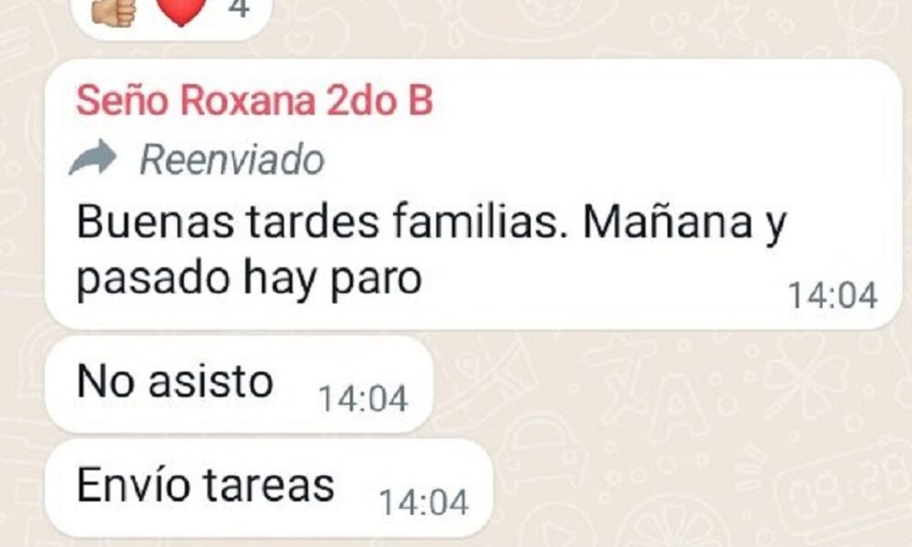 paro docente descuentos