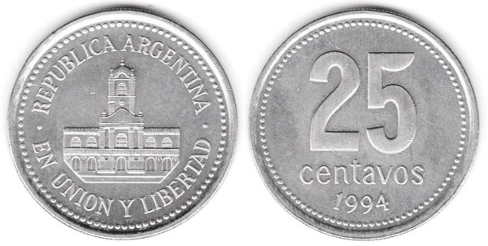 monedas 25 centavos