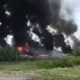 Tren Roca incendio