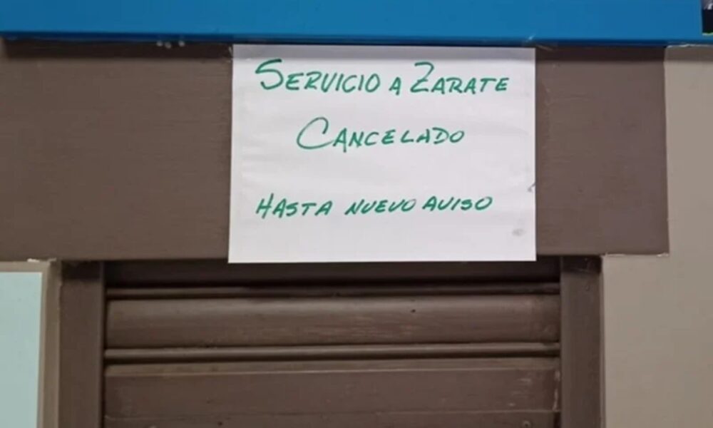 tren zárate suspendido