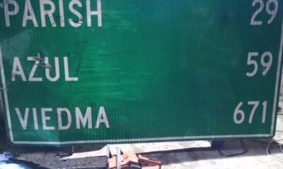cartel vial ruta 3