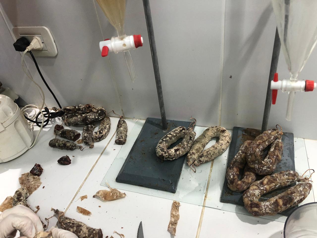 chorizos con triquinosis