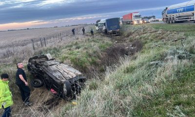 vuelco en Ruta 3