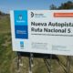 cartel obra autopista ruta 5