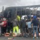 camión incendiado en ruta 9
