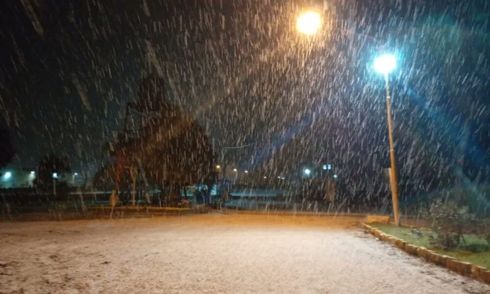 nieve en Tres Arroyos