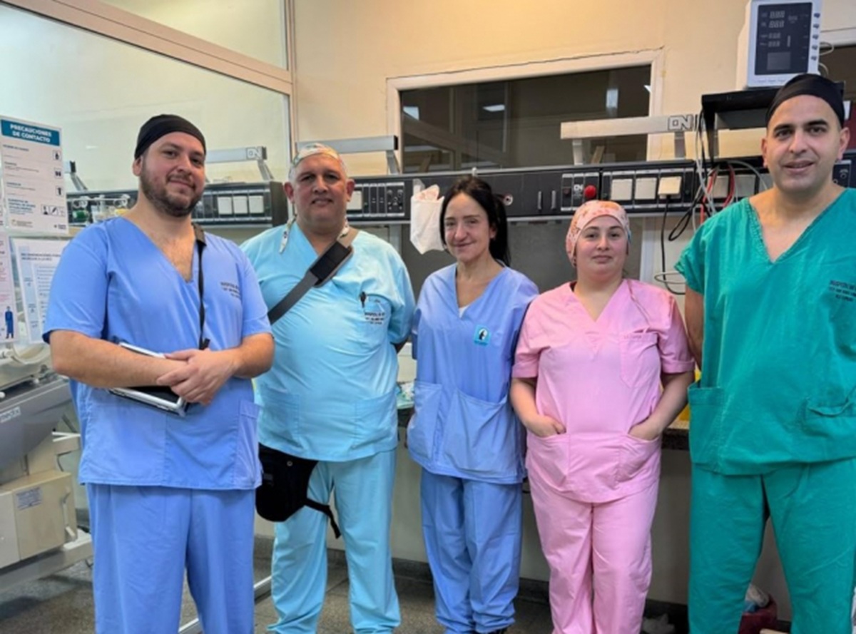 equipo de médicos del Hospital de Niños de La Plata