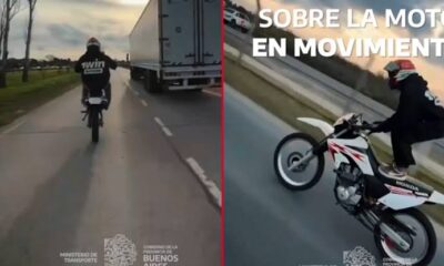 stunt en la moto