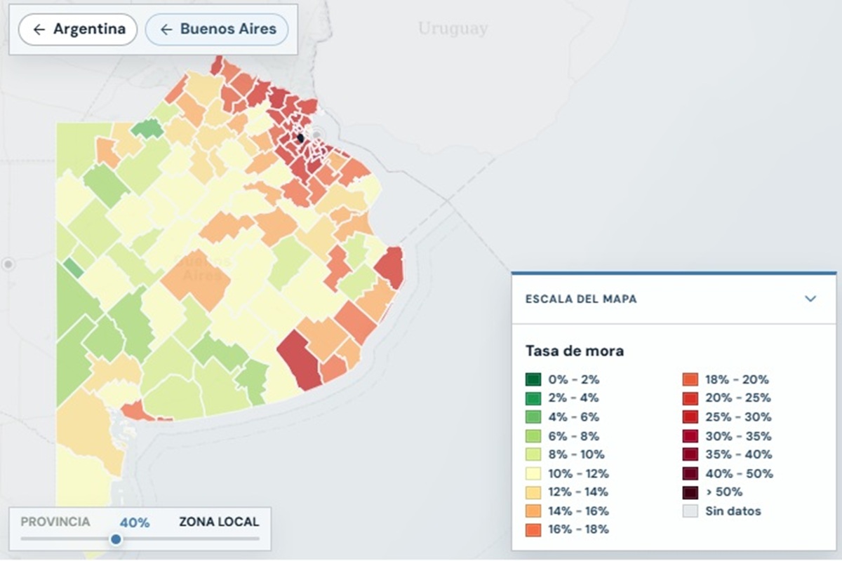 municipios en mora