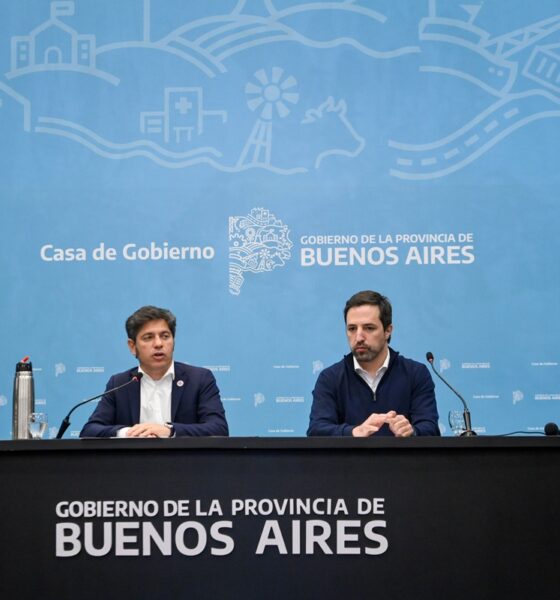 Kicillof junto a Kreplak, Alonso y Terugi