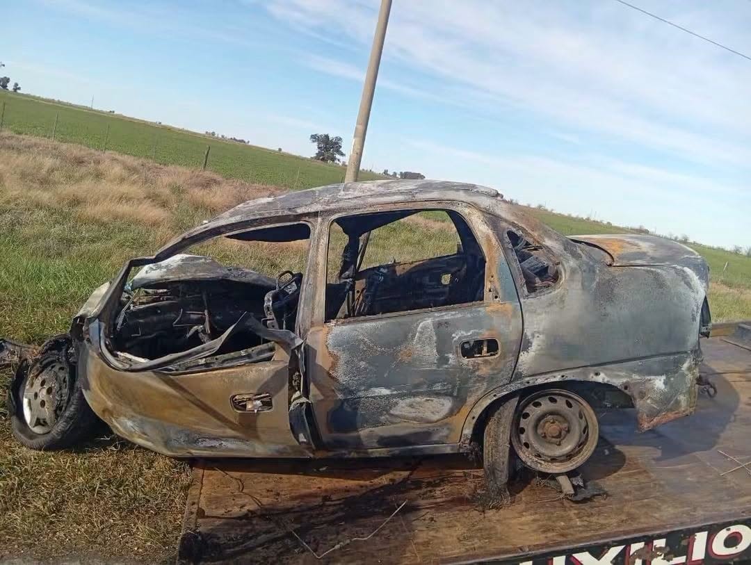 auto incendiado en ruta 5